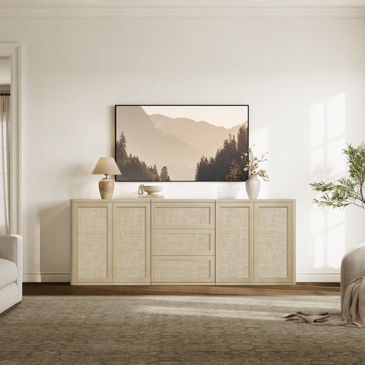 Zura Rattan Sideboards Set of 3, Sectional Design