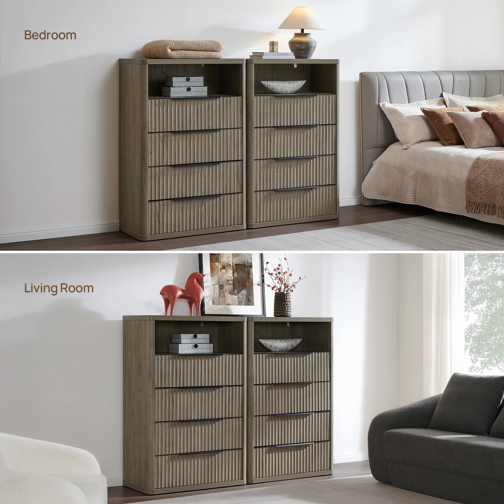 Cas Dresser with 4 Drawers