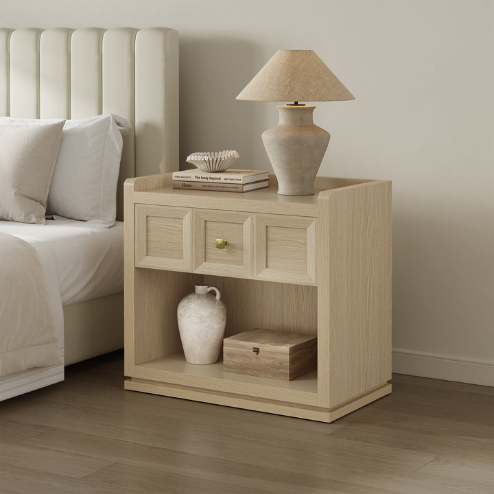 Helio 1-Drawer Nightstand Set of 2