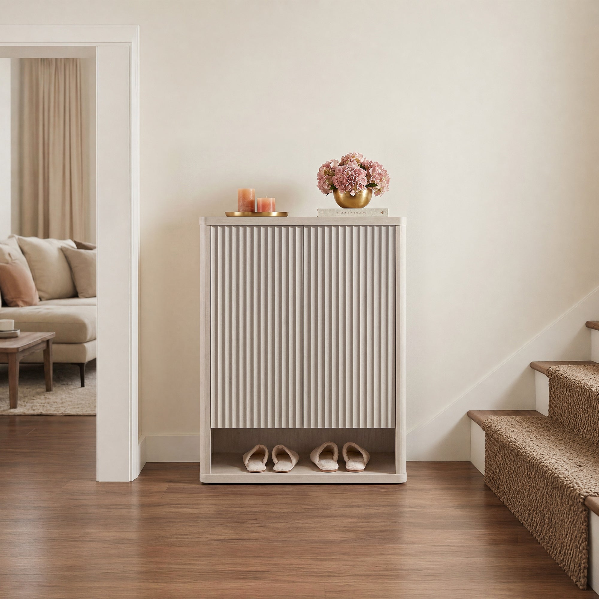 Cas 2-Door Shoe Cabinet, 20 Pairs
