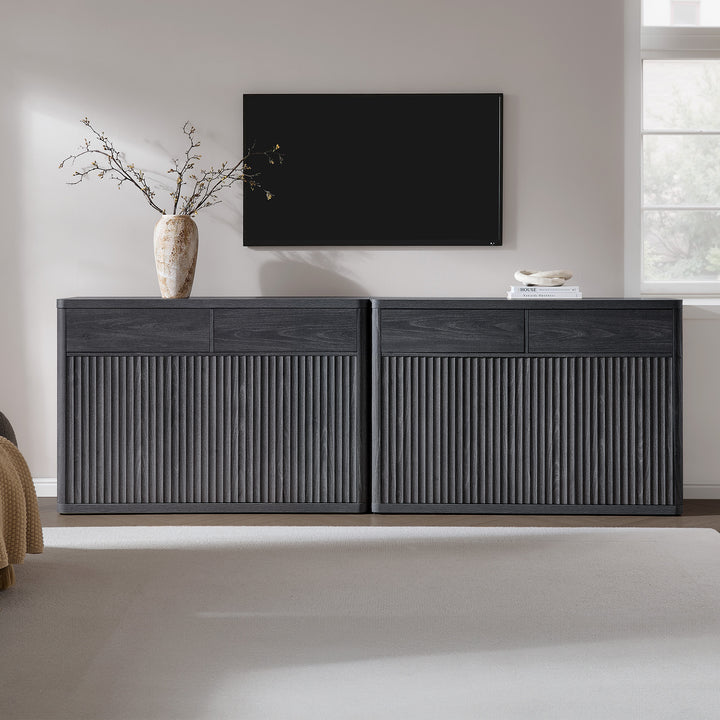 Cas Sideboard Cabinet, Fluted Style