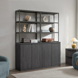 Stria Bookshelf, 2 Doors, Set of 2