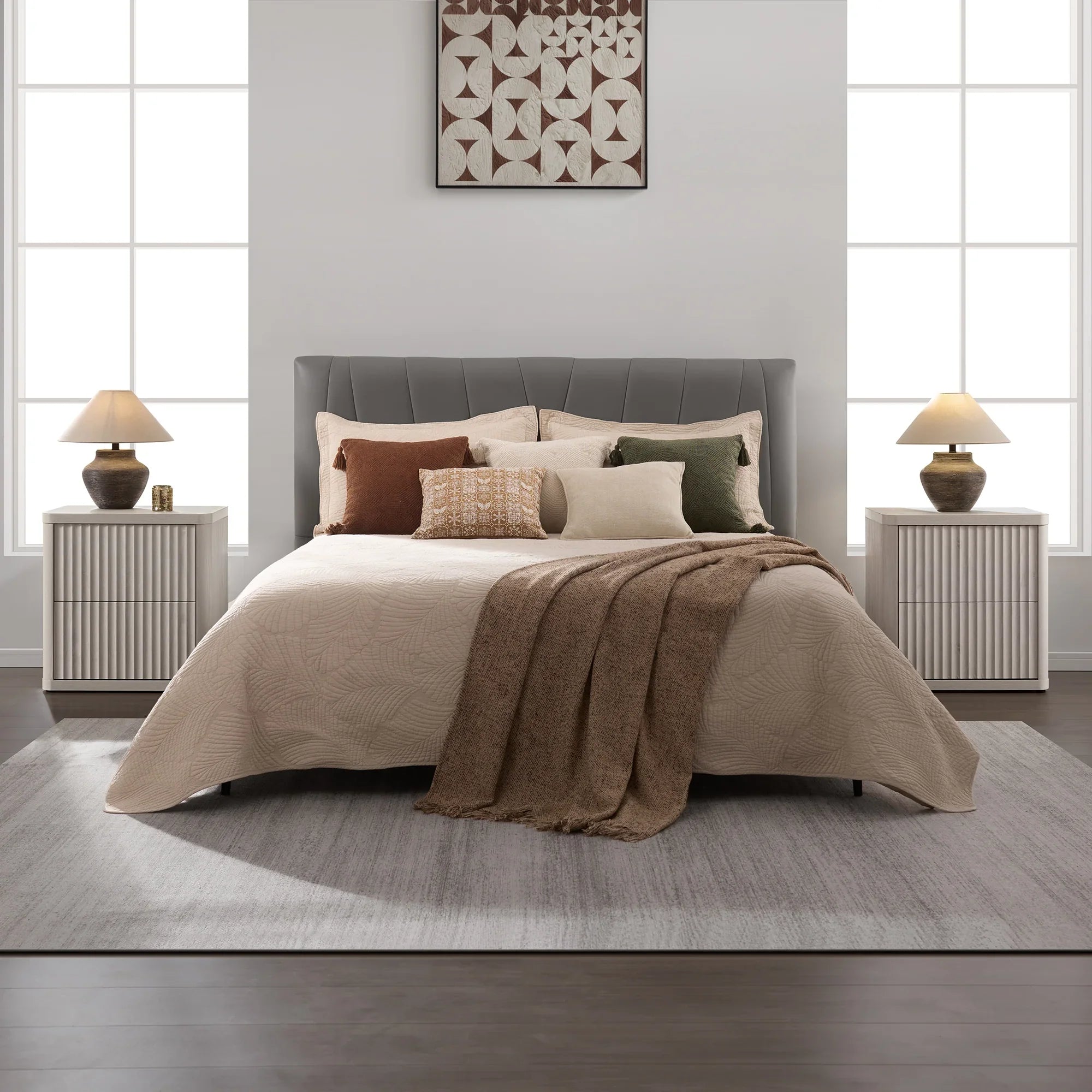 Cas Nightstand with 2 Drawers