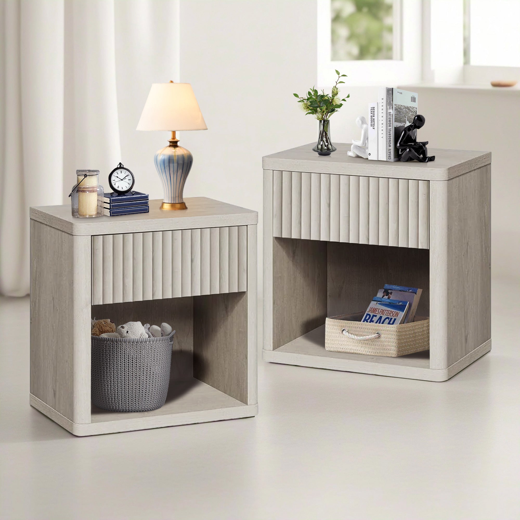 Cas Night Stand with Storage