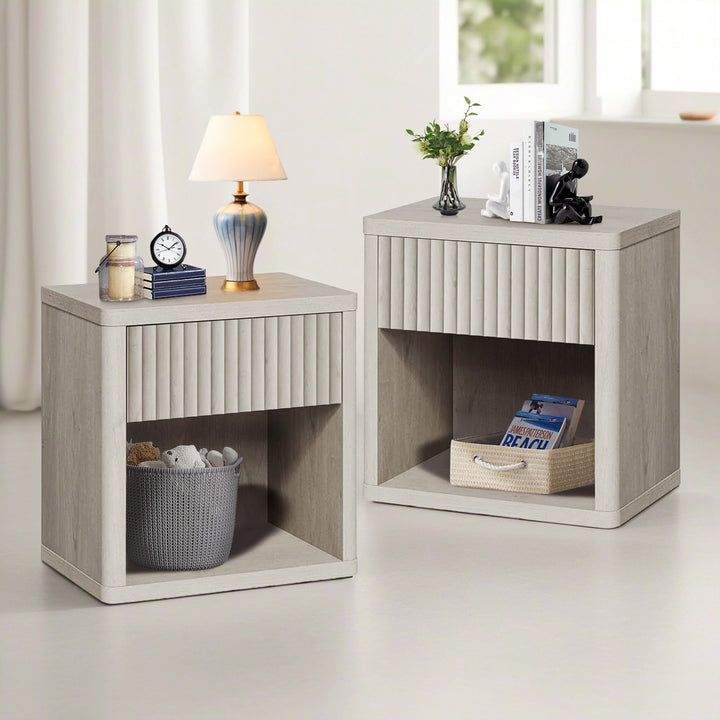 Cas Night Stand with Storage