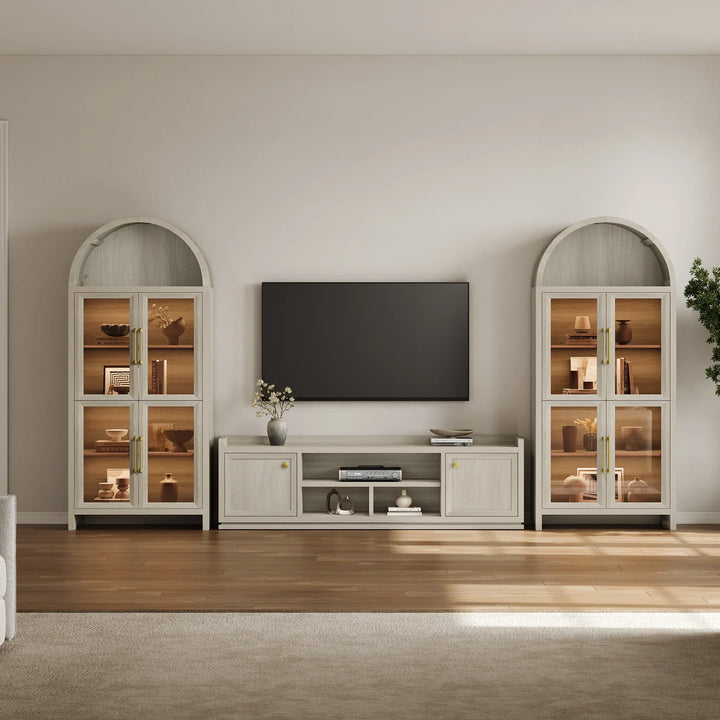 Helio Modern TV Stand with Doors