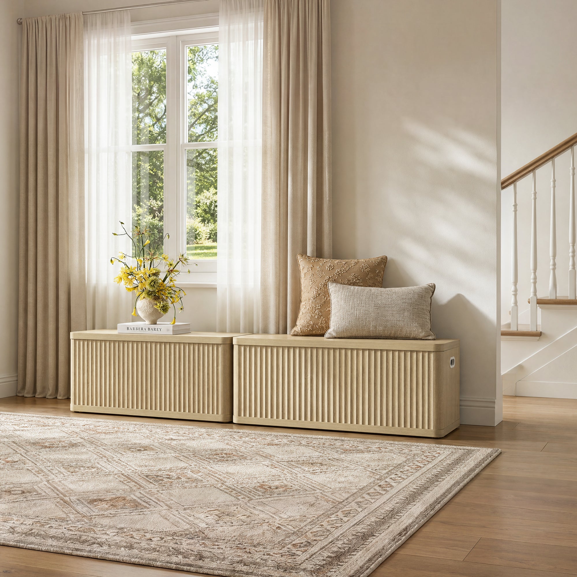 Cas Flip-Top Shoe Bench Entryway