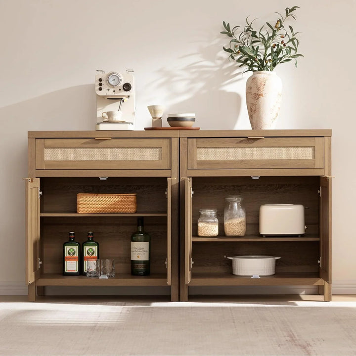 Savanna Black Buffet Cabinet with Drawers