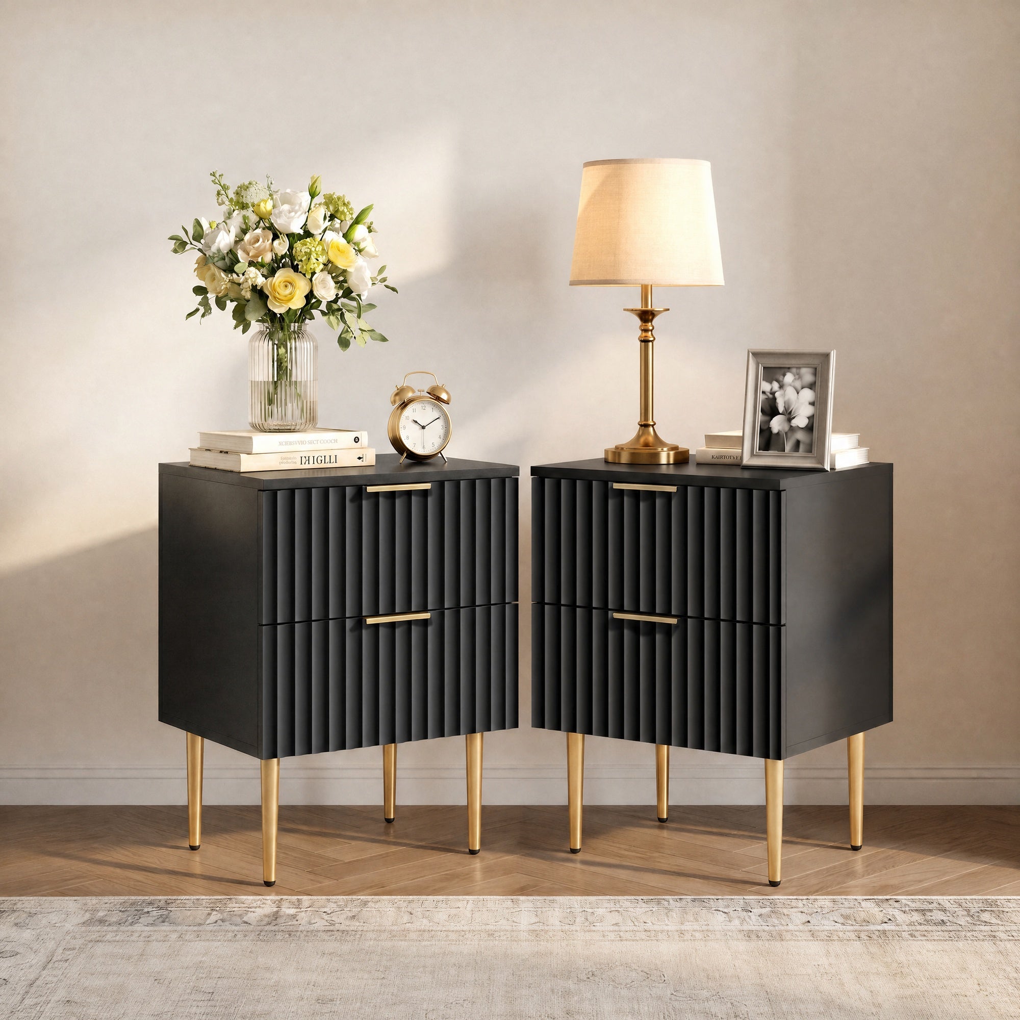 Opus Nightstand with Drawers