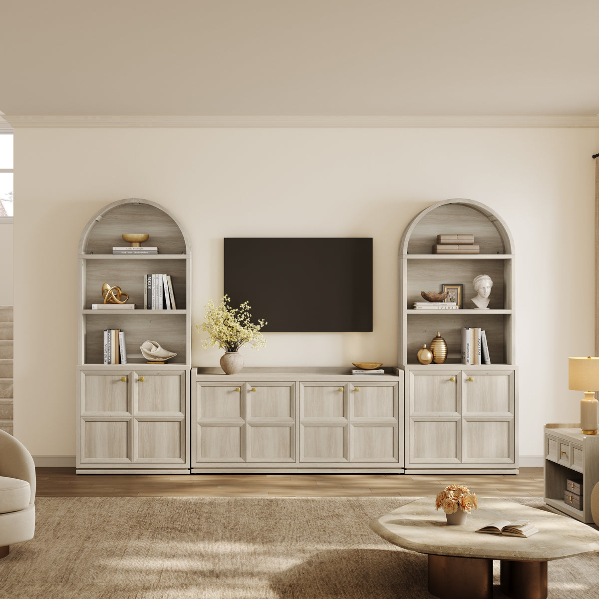 Helio Black Sideboard with 4 Doors