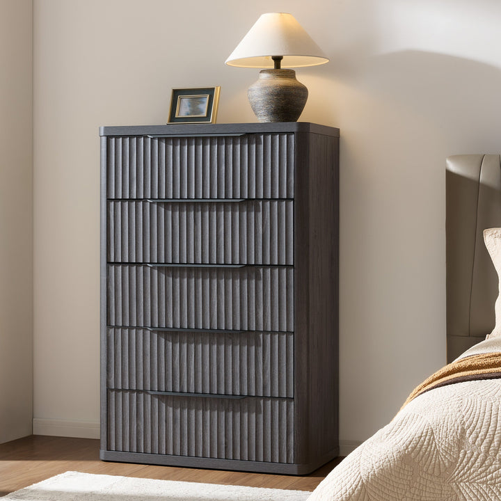 Cas Modern 5-Drawer Dresser, 50.7 Inches Tall, Set of 3