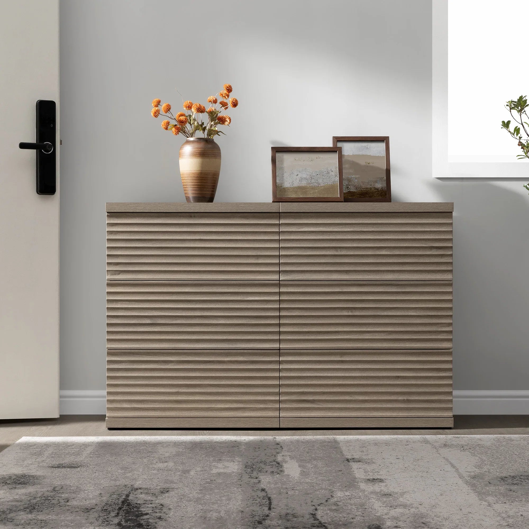 Stria Chest of Drawers and Nightstands Set