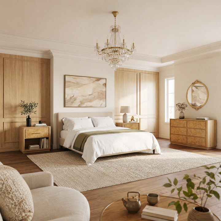 Burluxe Dresser with Drawers and Nightstands Set