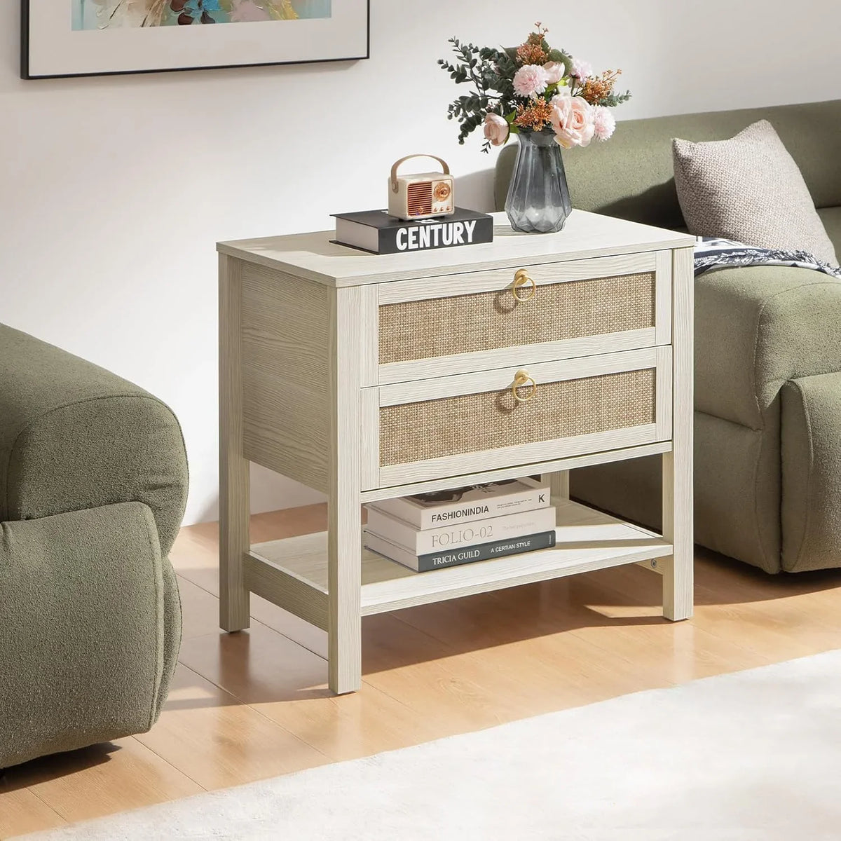Terra Rattan Dresser and Nightstands Set