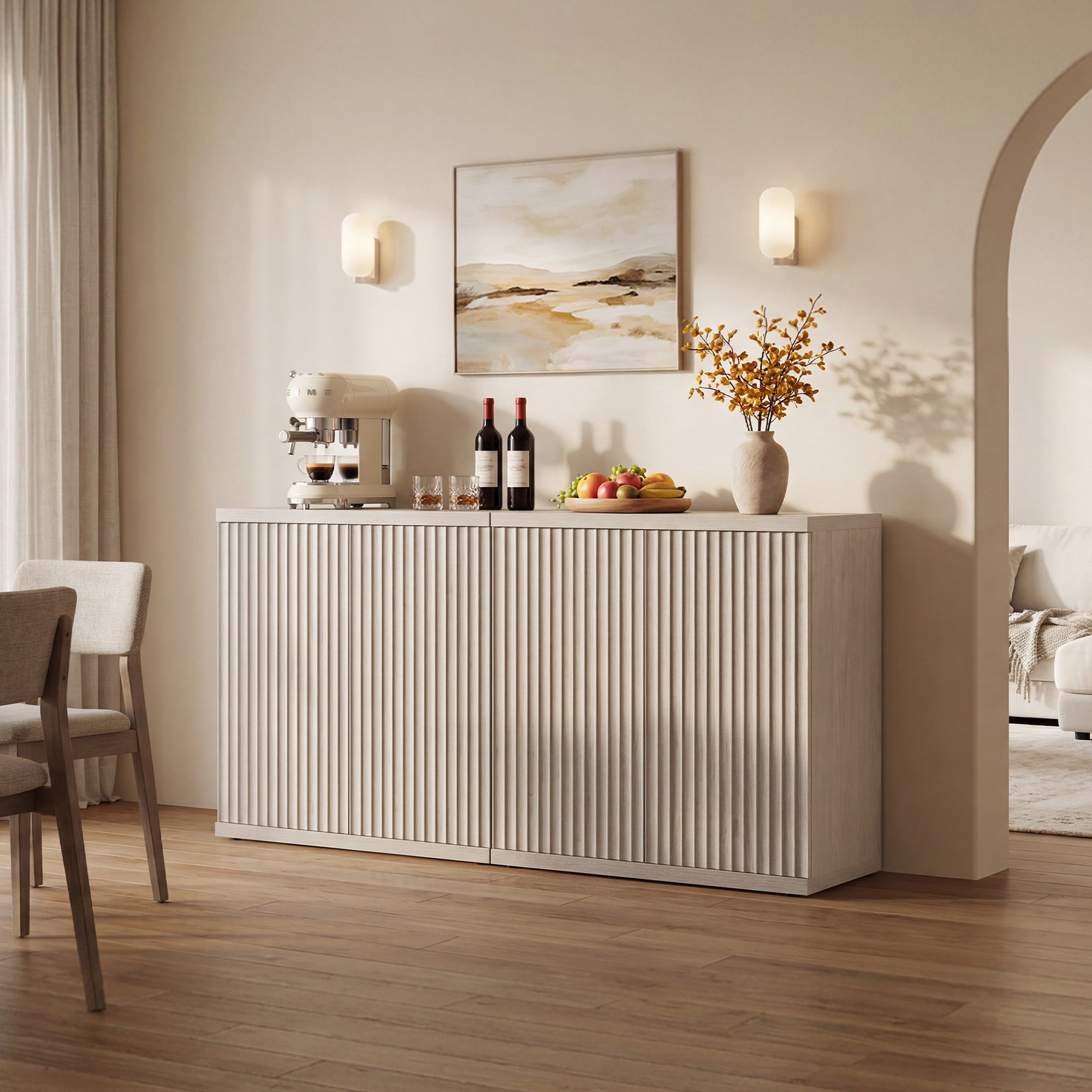 Stria Sideboard Cabinet, Living Room Storage