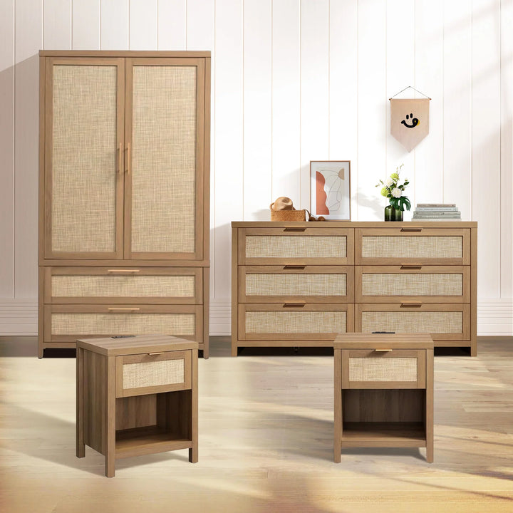 Savanna Dresser, Wardrobe and Bedside Tables Set