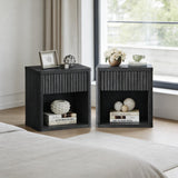 Cas Night Stand with Storage, Set of 2