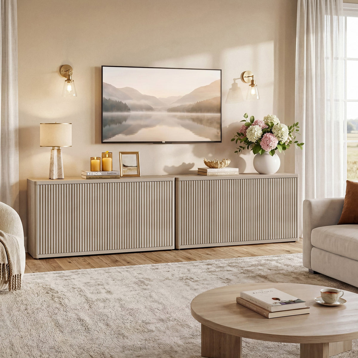 Cas 61'' Wide TV Stand with 4 Doors