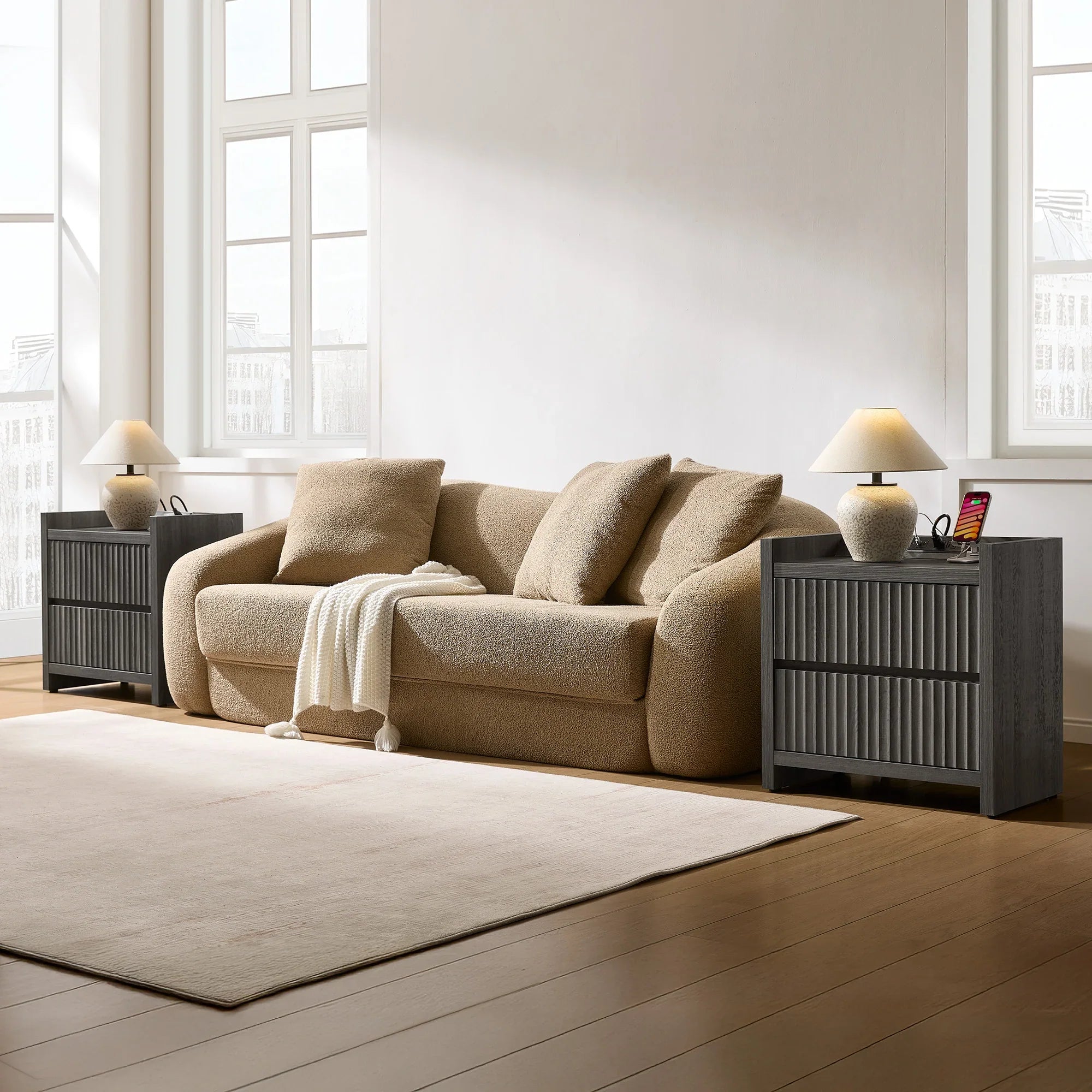 Prelude Nightstand with Charger Station