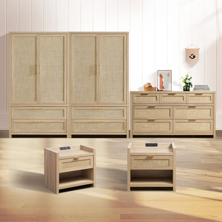Savanna Wardrobes Closet and Dresser Set