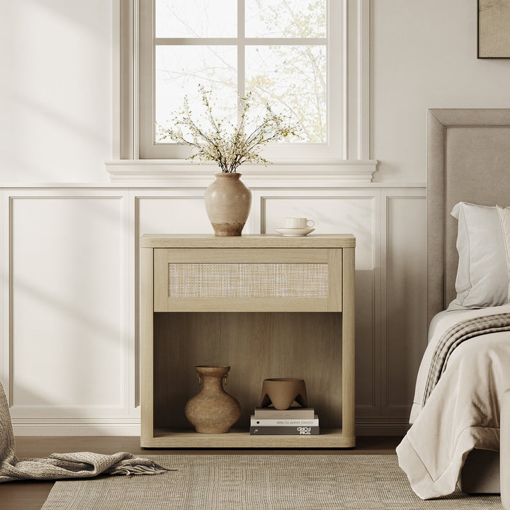 Zura Sectional Bedroom Sets, Large Storage for Bedroom - Sand Oak - 1 Set