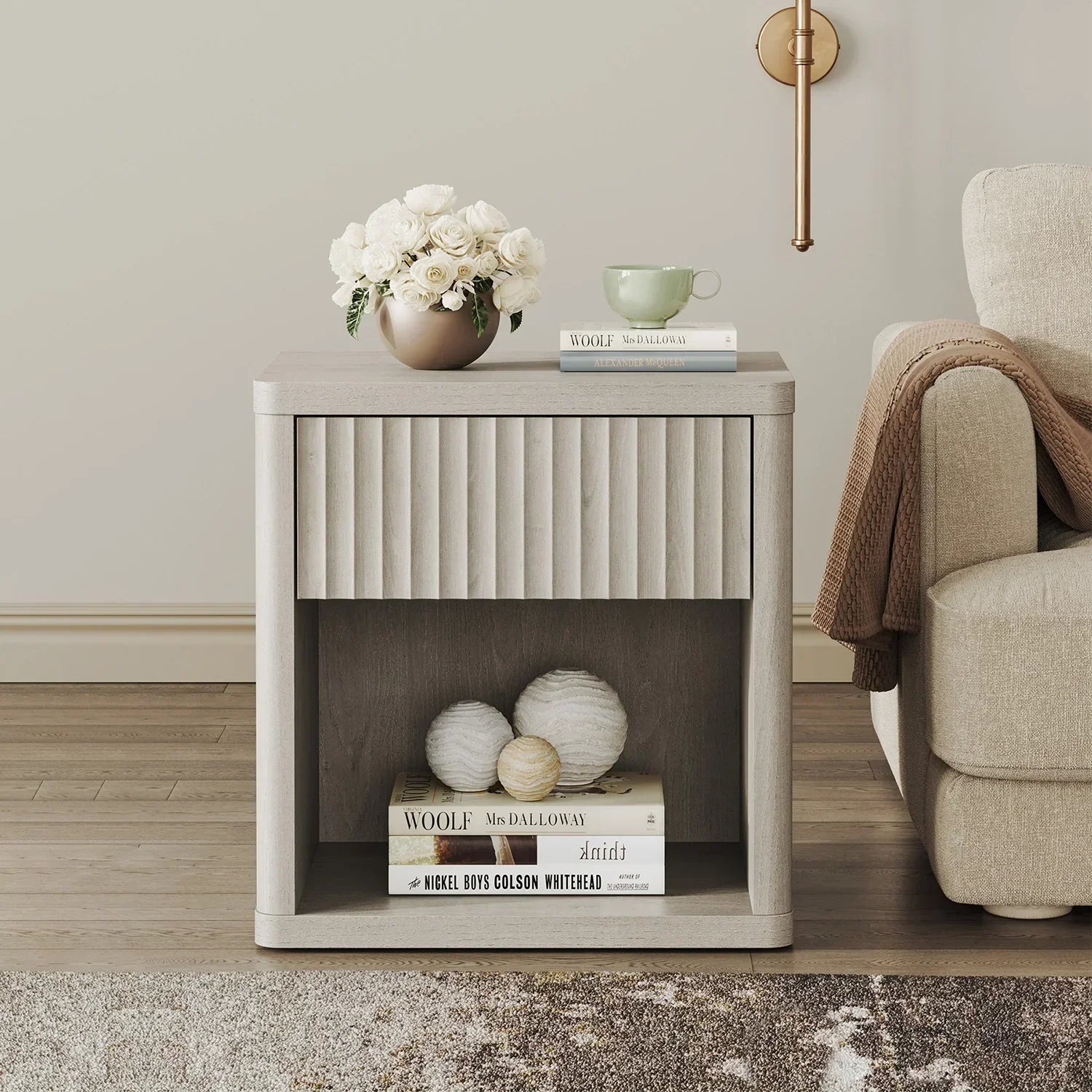 Cas Night Stand with Storage