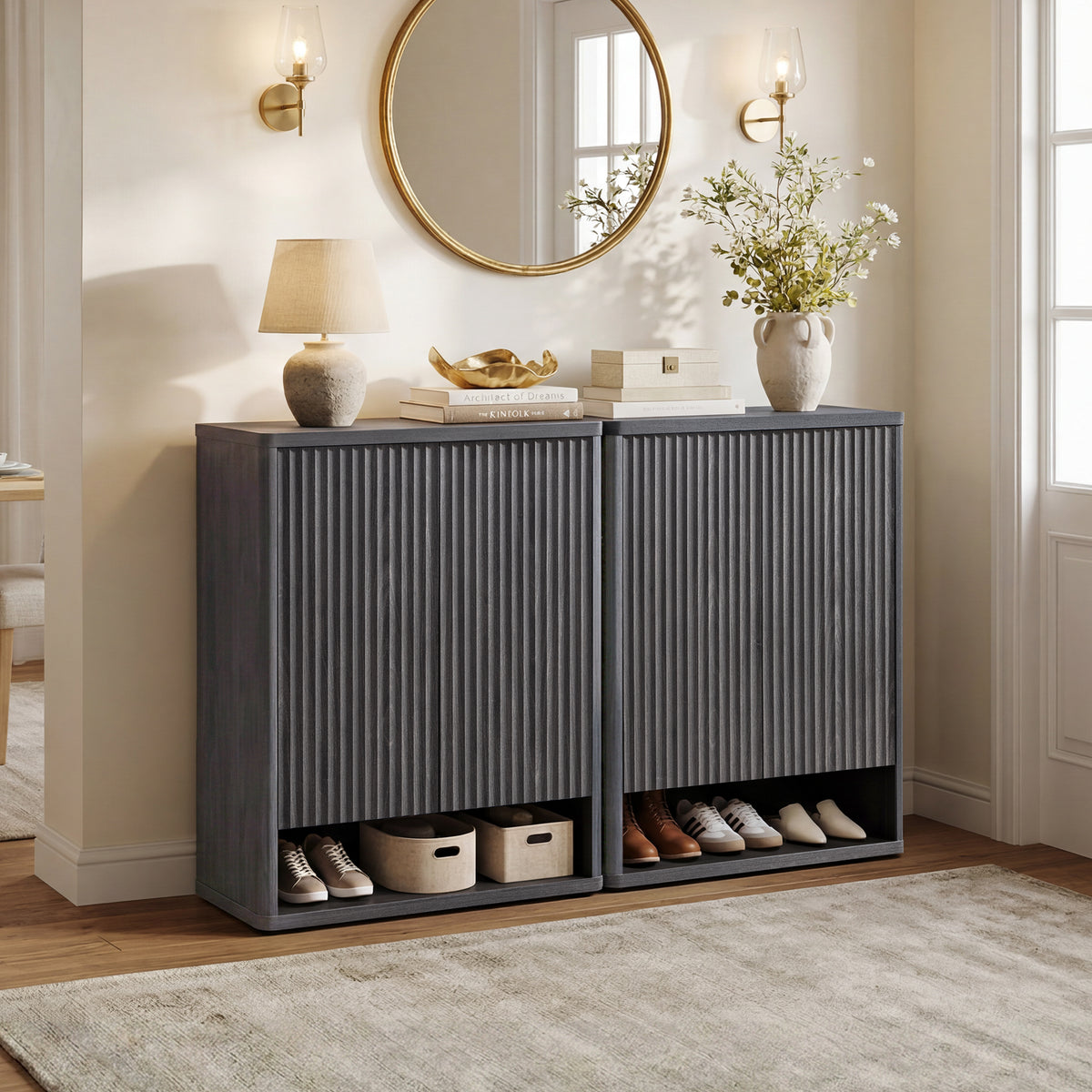 Cas Shoe Cabinet with Doors