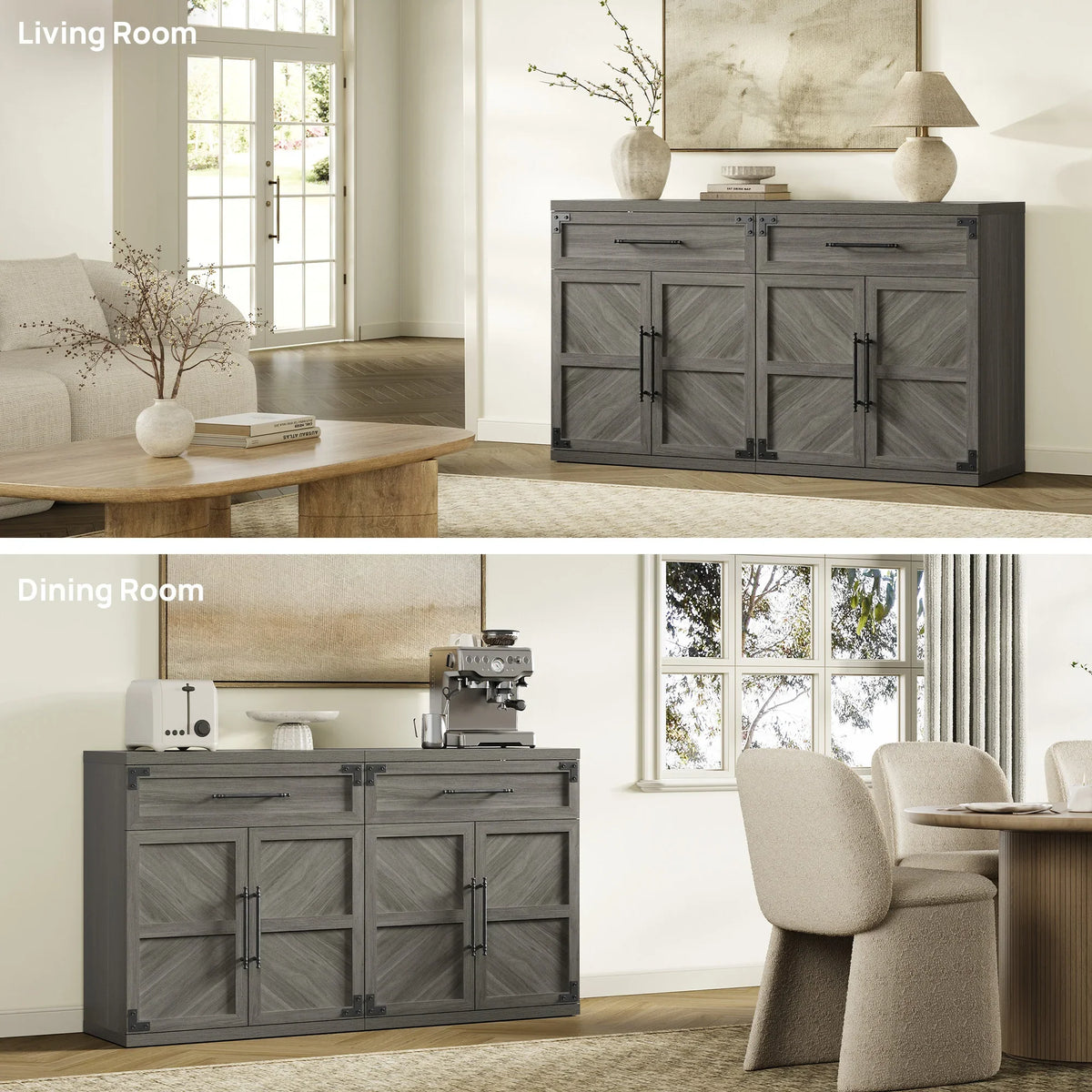 Willow Sideboard with 1 Drawer and 2 Doors for Entryway