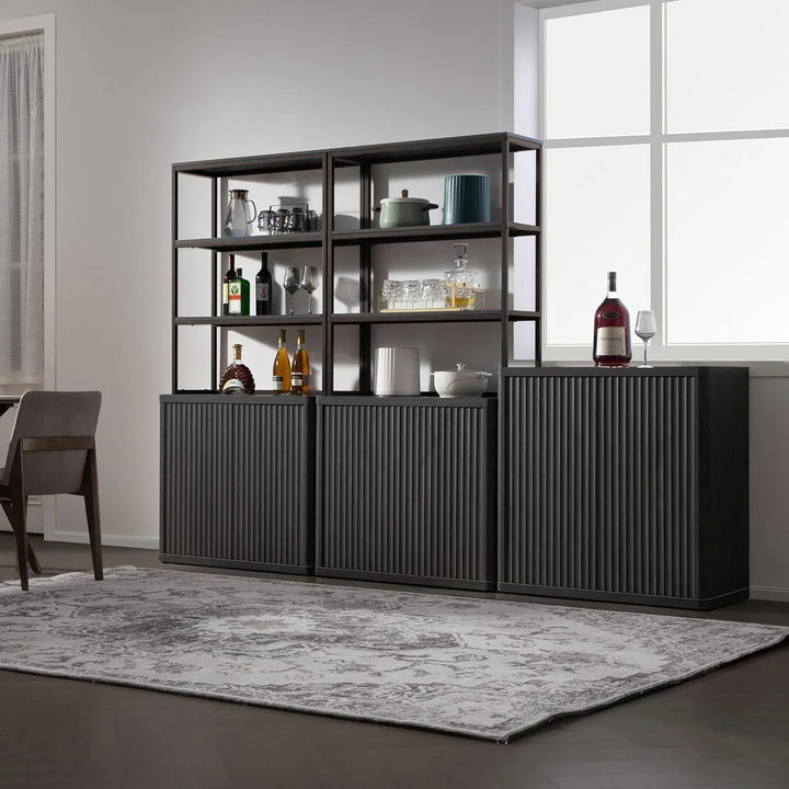 Cas Book Shelf with Storage, Set of 2
