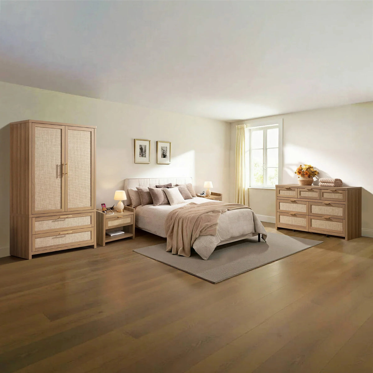Savanna Wardrobes and Dresser and Nightstands Set