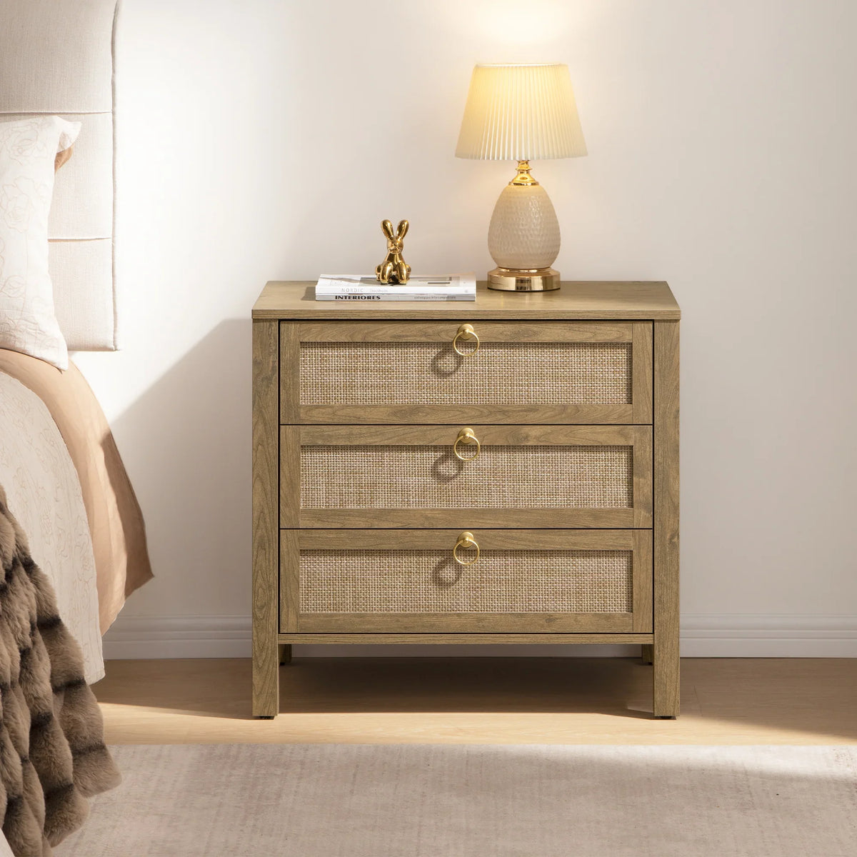 Terra Dresser and 3 Drawers Nightstands Set