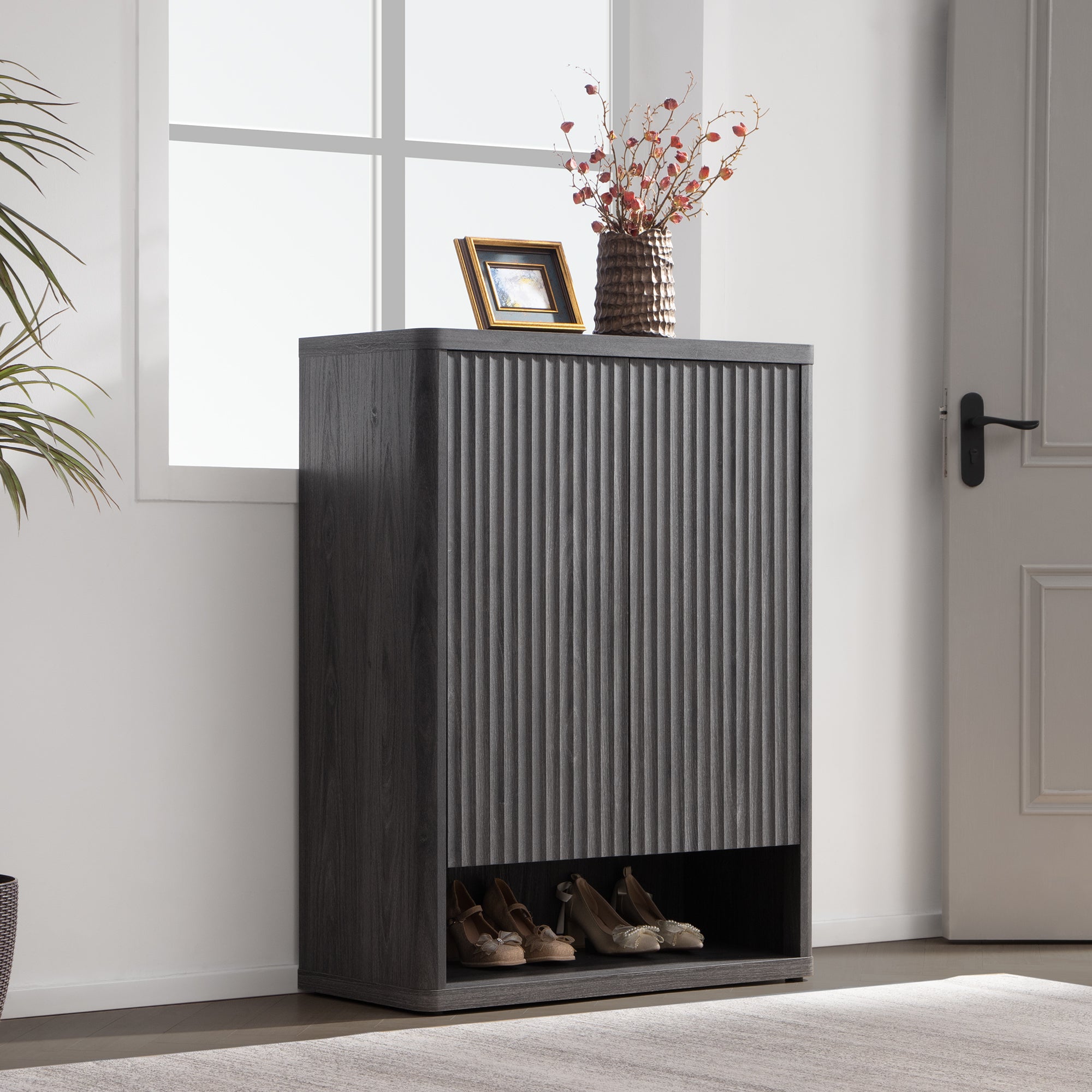 Cas 2-Door Shoe Cabinet, 20 Pairs