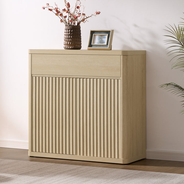 Cas Fluted Sideboard Buffet, Large Storage