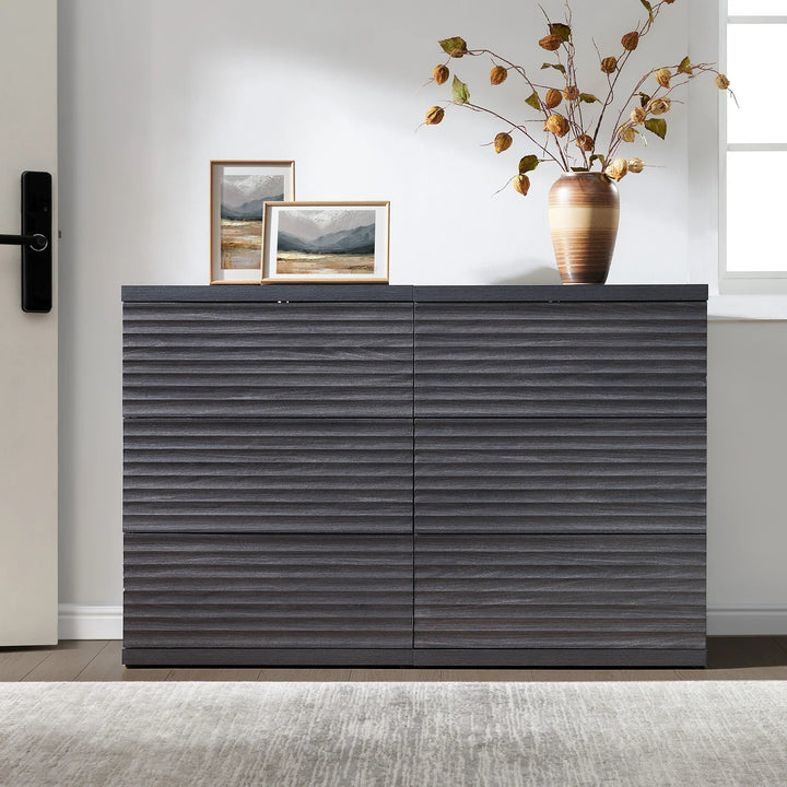 Stria Buffet Cabinet with 3 Doors, Set of 2