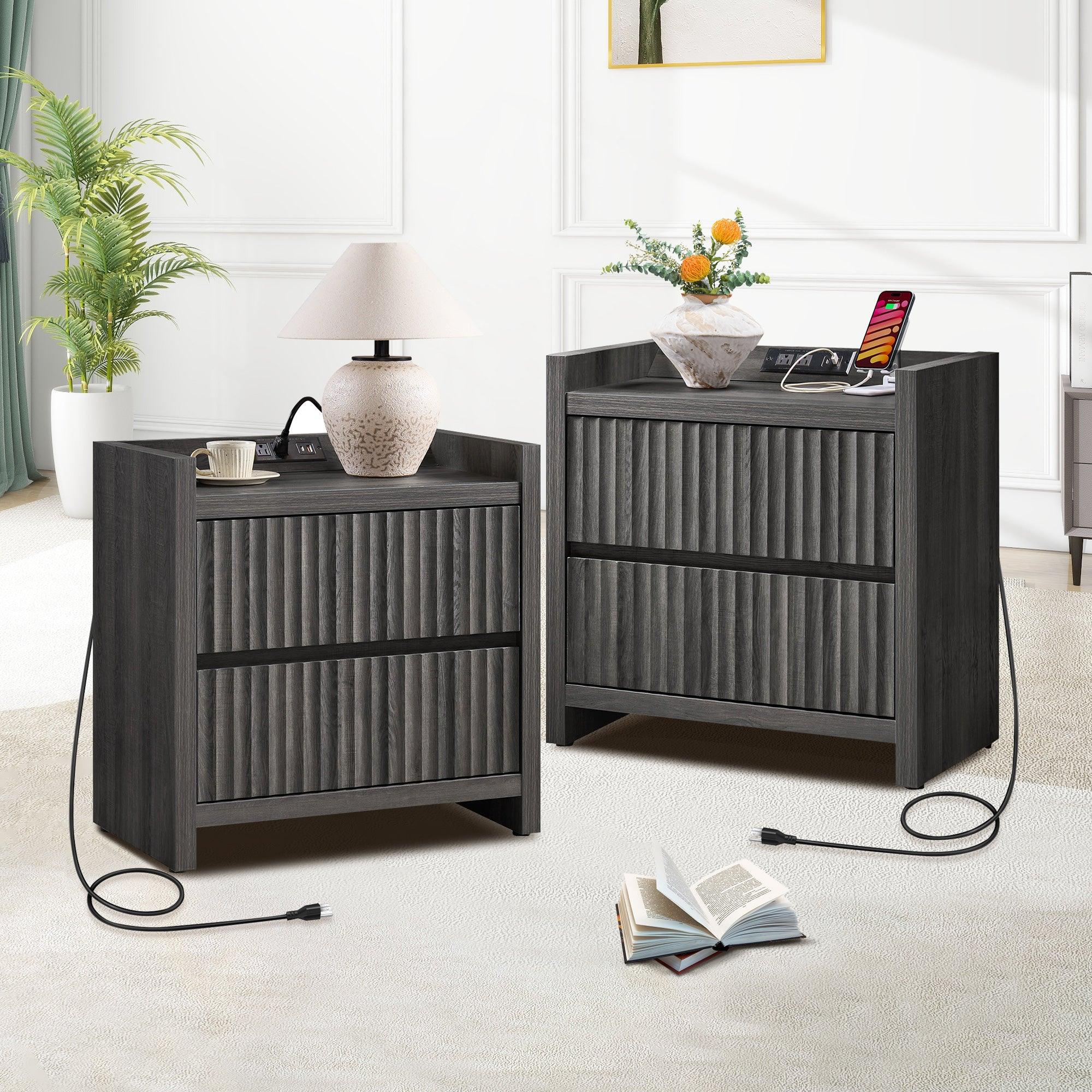 Prelude End Tables, 2 Drawers