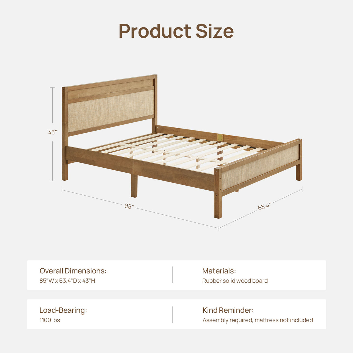 Savanna 4-Piece Bedroom Set with Headboard