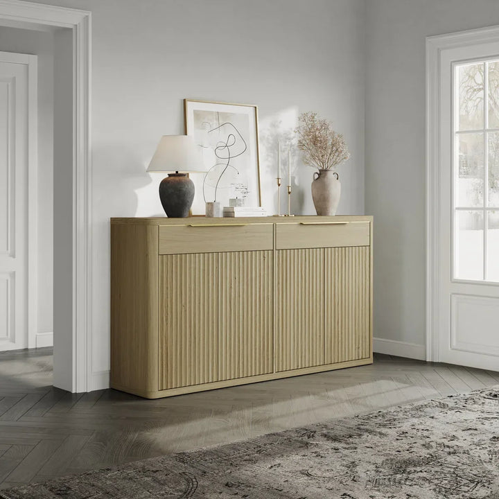 Cas Sideboard Buffet with 2 Drawers - 1 Piece - Grey Alder