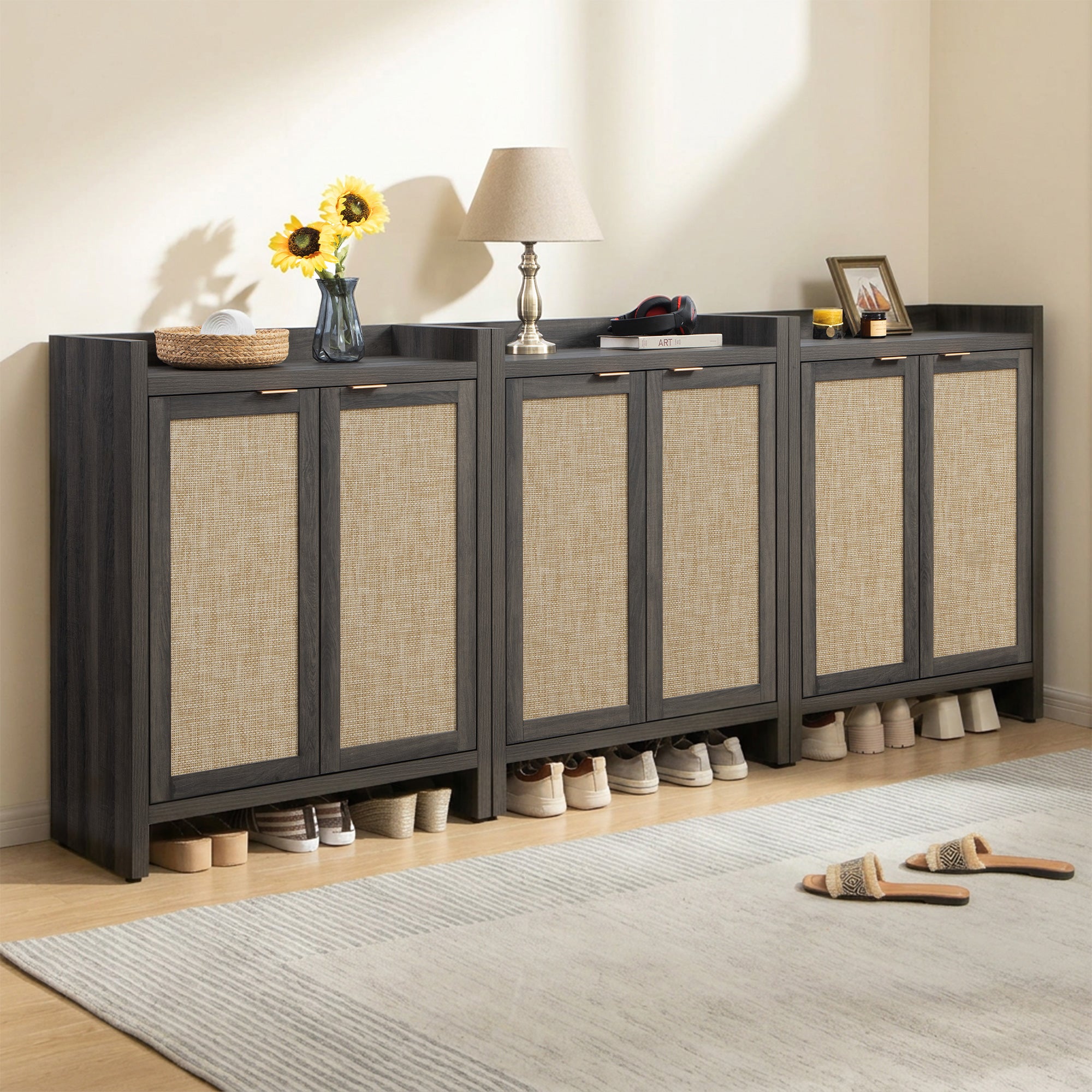 Savanna Shoe Cabinet, 24 Pairs Shoes