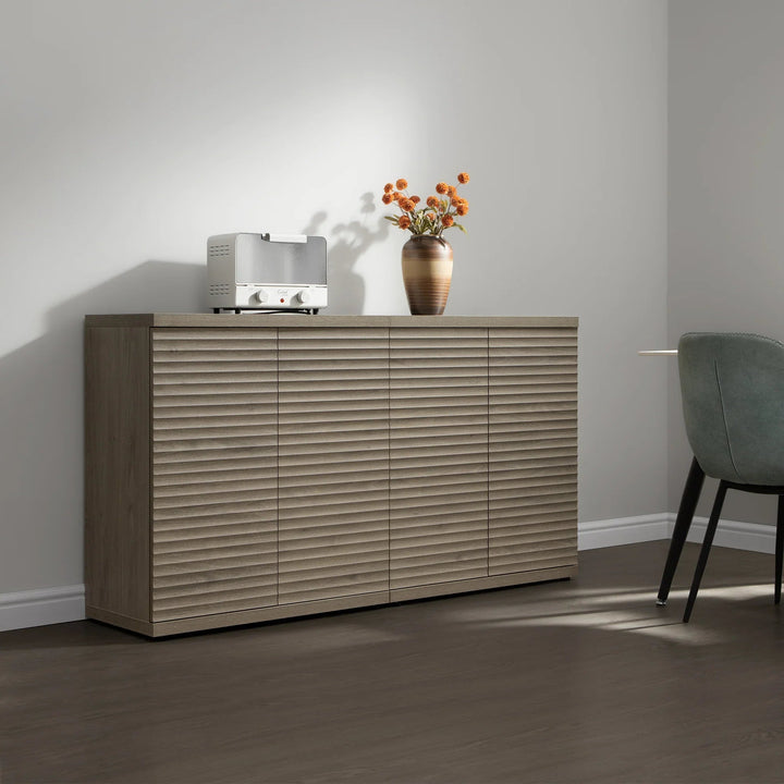 Stria Sideboard with 2 Doors for Dining Room, Set of 3