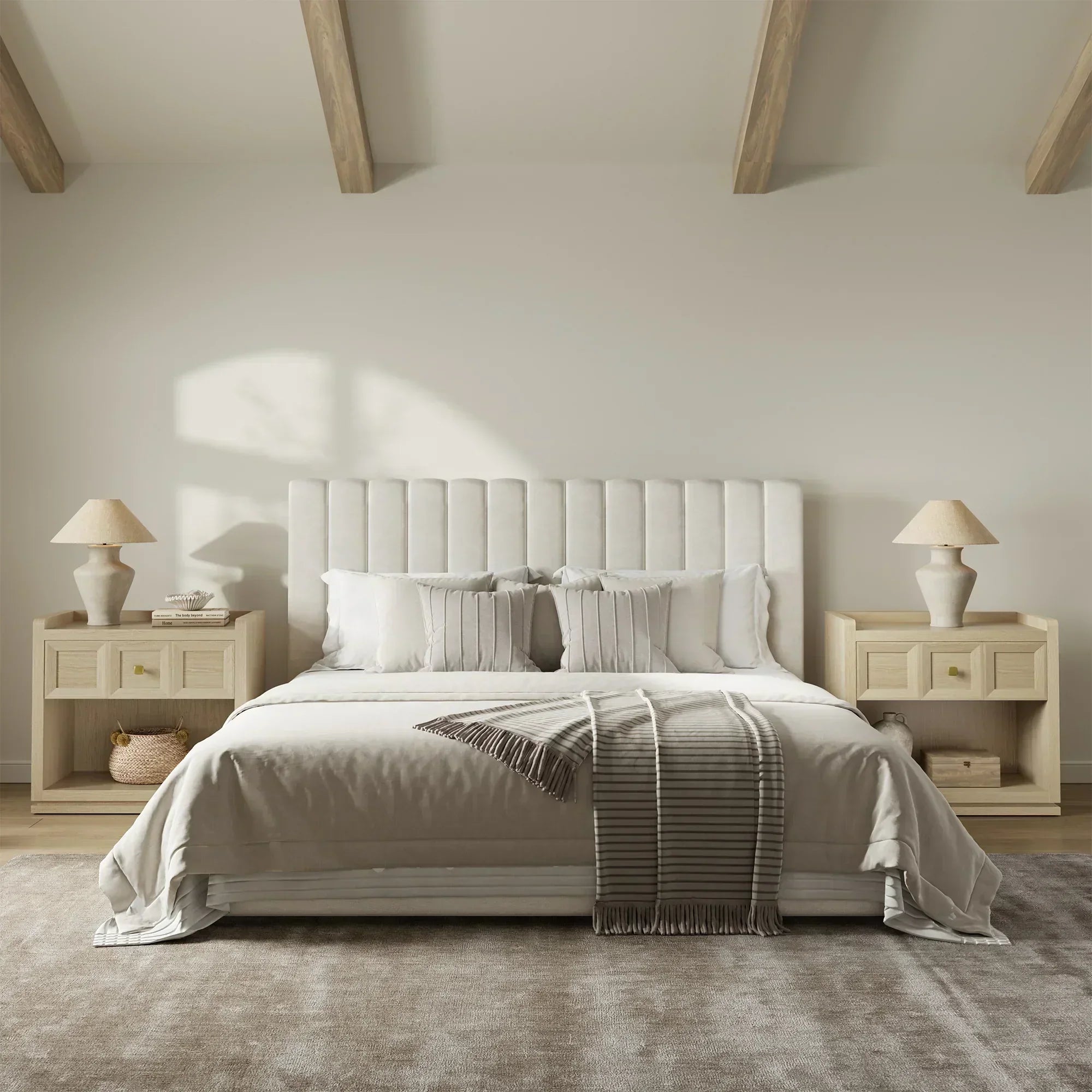 Helio Nightstands Set, 26 Inch Wide