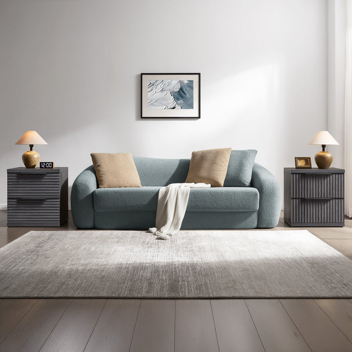 Stria 2-Drawer Nightstand with Interchangeable Panels