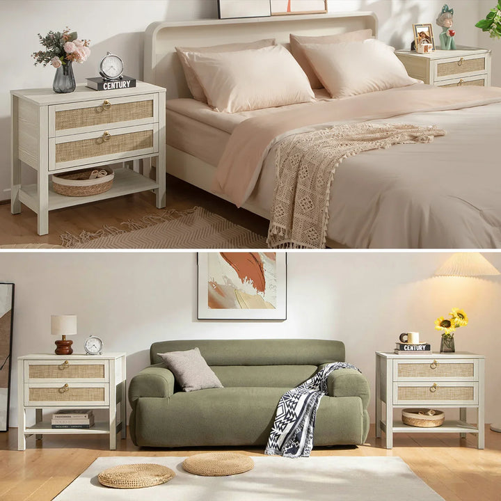 Terra Rattan Dresser and Nightstands Set
