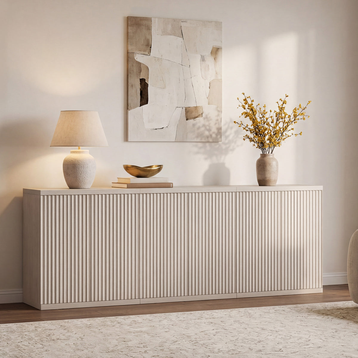 Stria Sideboard Cabinet, Living Room Storage