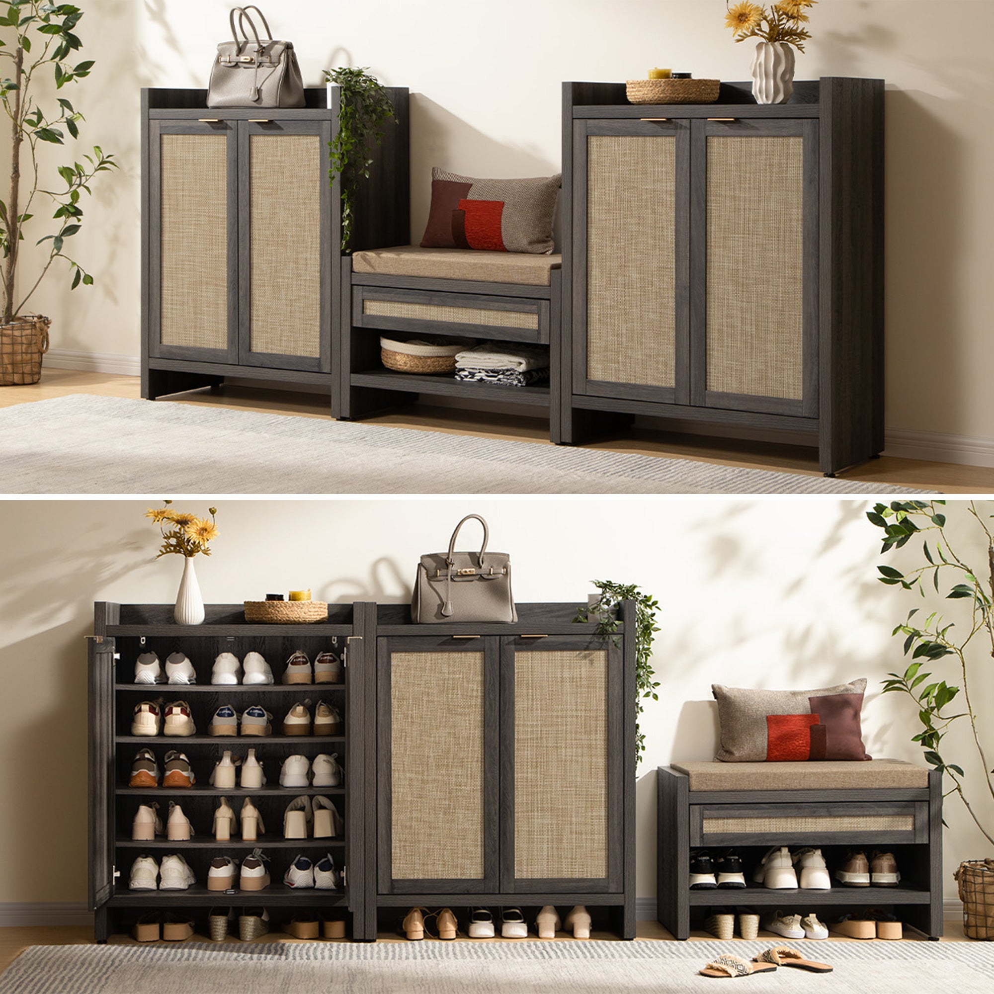 Savanna Shoe Cabinet, 24 Pairs Shoes