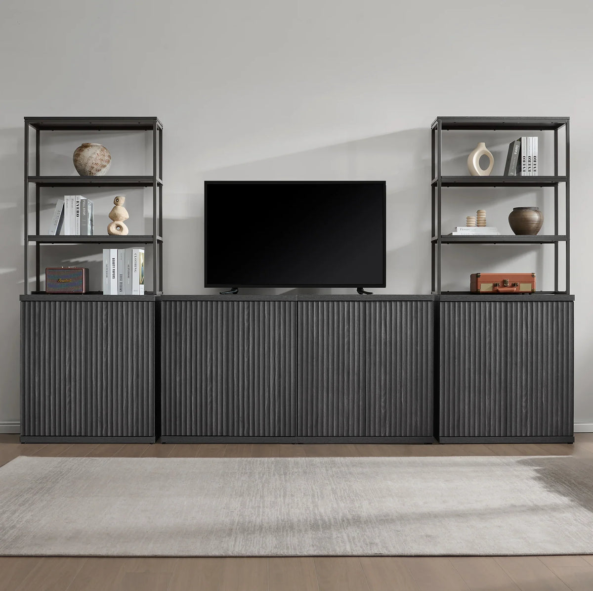 Stria Book Shelf with Doors