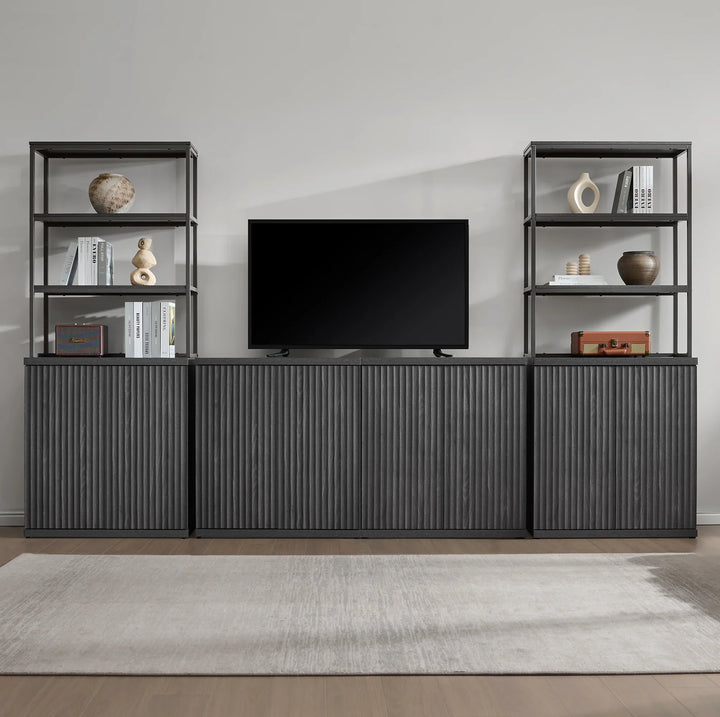 Stria Book Shelf with Doors