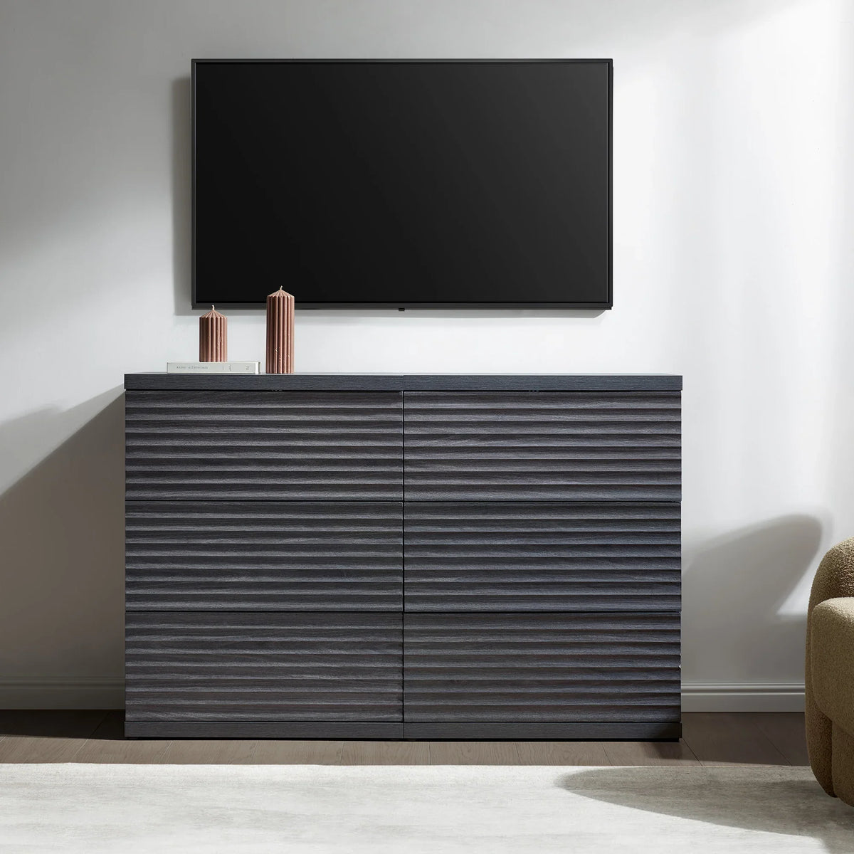 Stria Sideboard with 3 Drawers