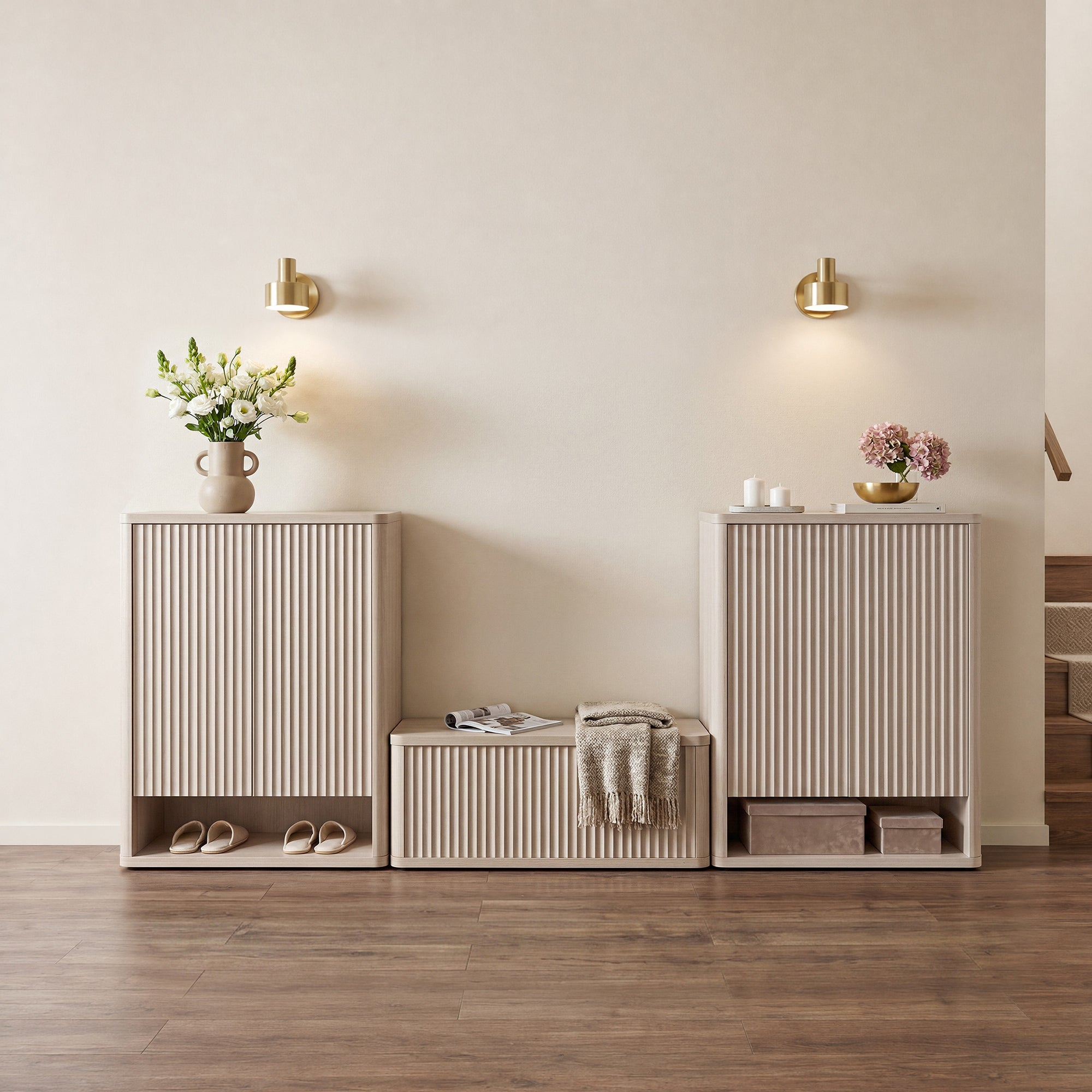 Cas 2-Door Shoe Cabinet, 20 Pairs