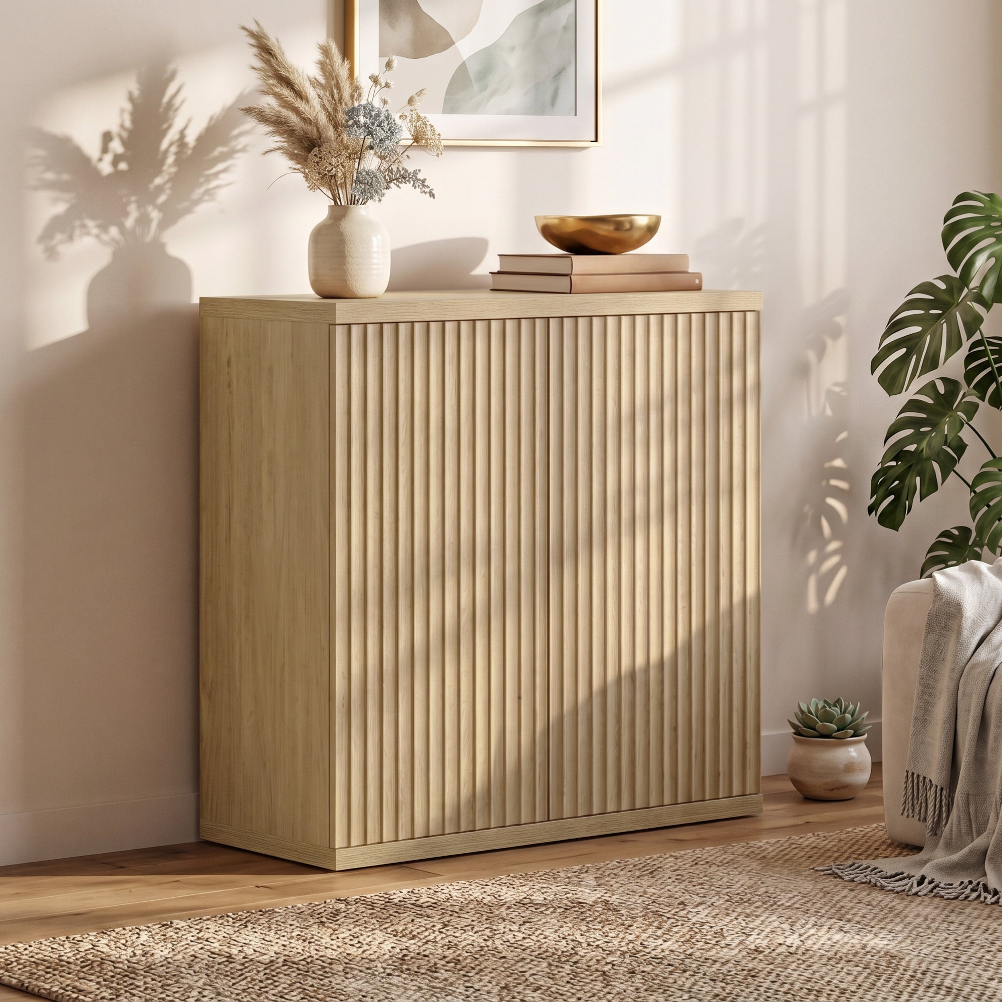 Stria Sideboard Cabinet, Living Room Storage