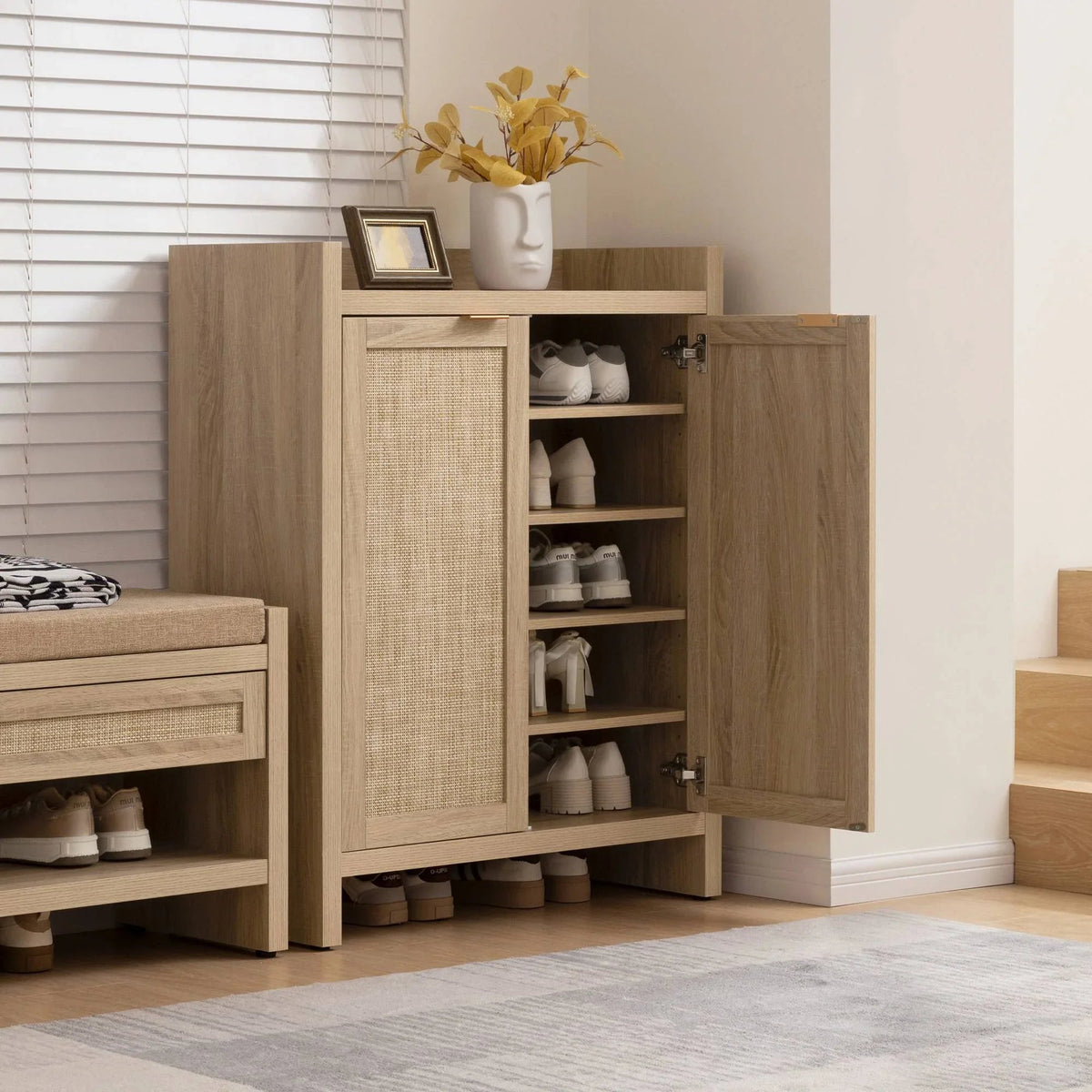 Savanna Console Tables with Shelves, Set of 2